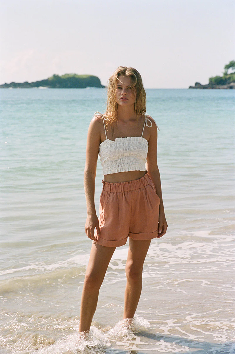 SUMMER Shorts - light clay linen - Image 2